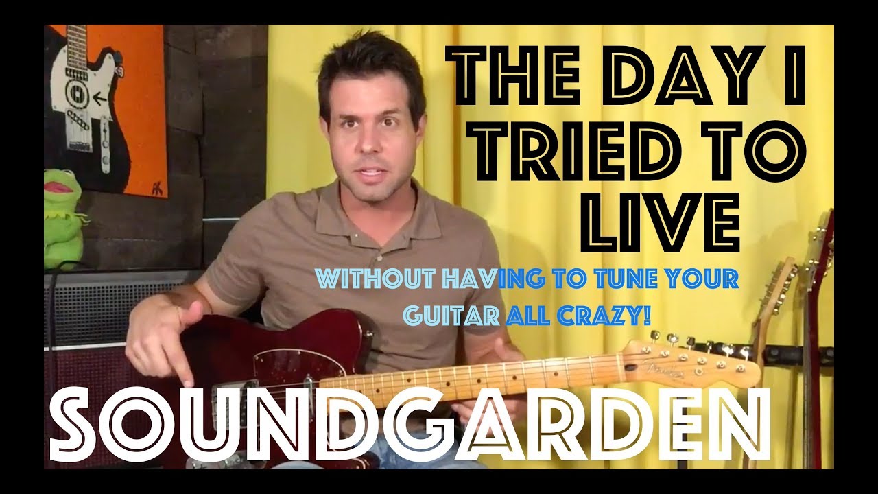 Guitar Lesson: Soundgarden - The Day I Tried To Live - Adapted for Standard Tuning
