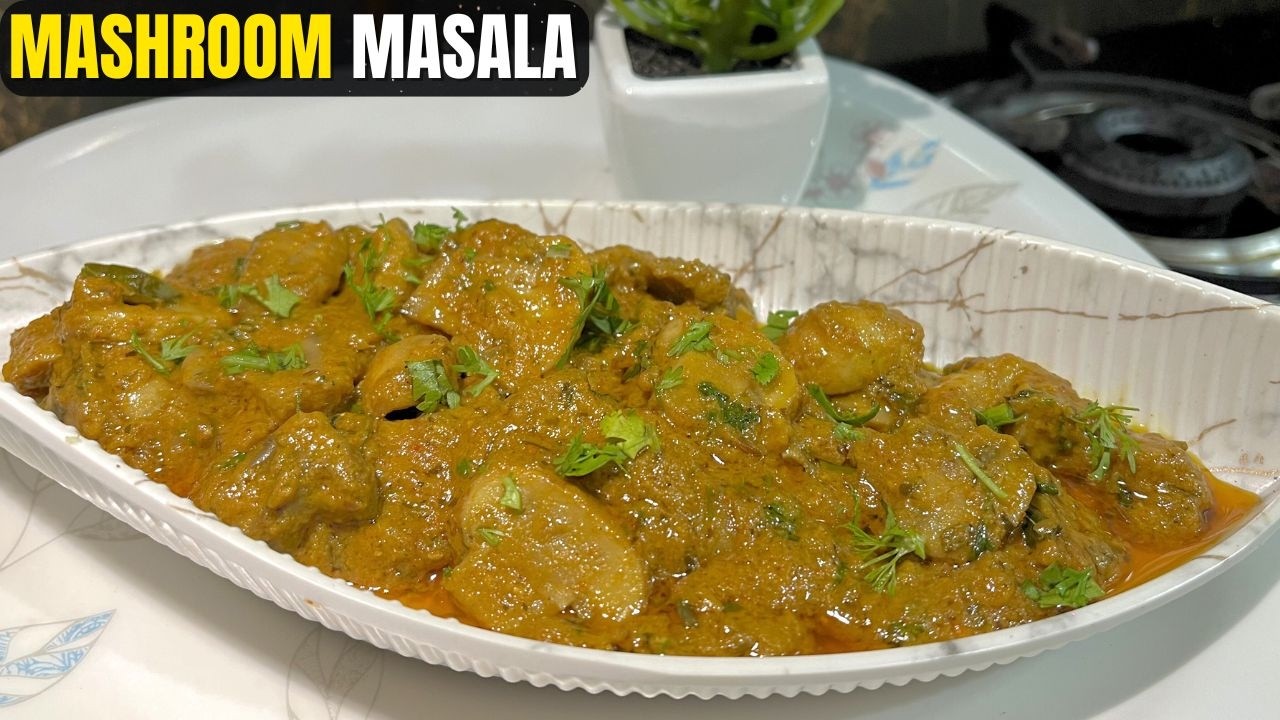 👉 🍄 झटपट आणि टेस्टी मशरूम मसाला | Mushroom Masala Recipe in Marathi | Restaurant Style
