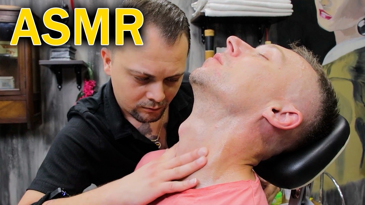 SLEEP Asmr Barber Techniques For Insomnia | Asmr Sleep Massage For Relief