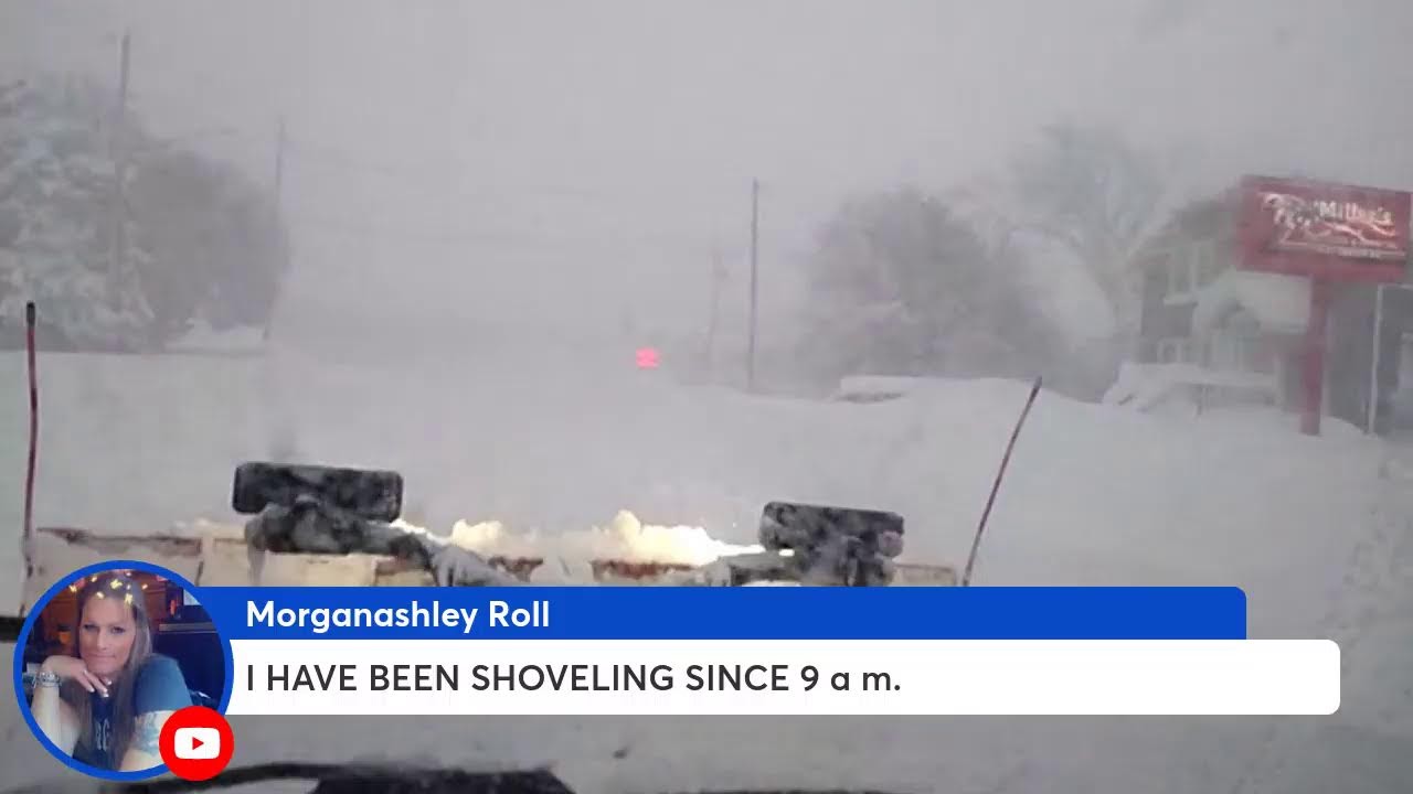 LIVE Buffalo NY Snow Storm plow service