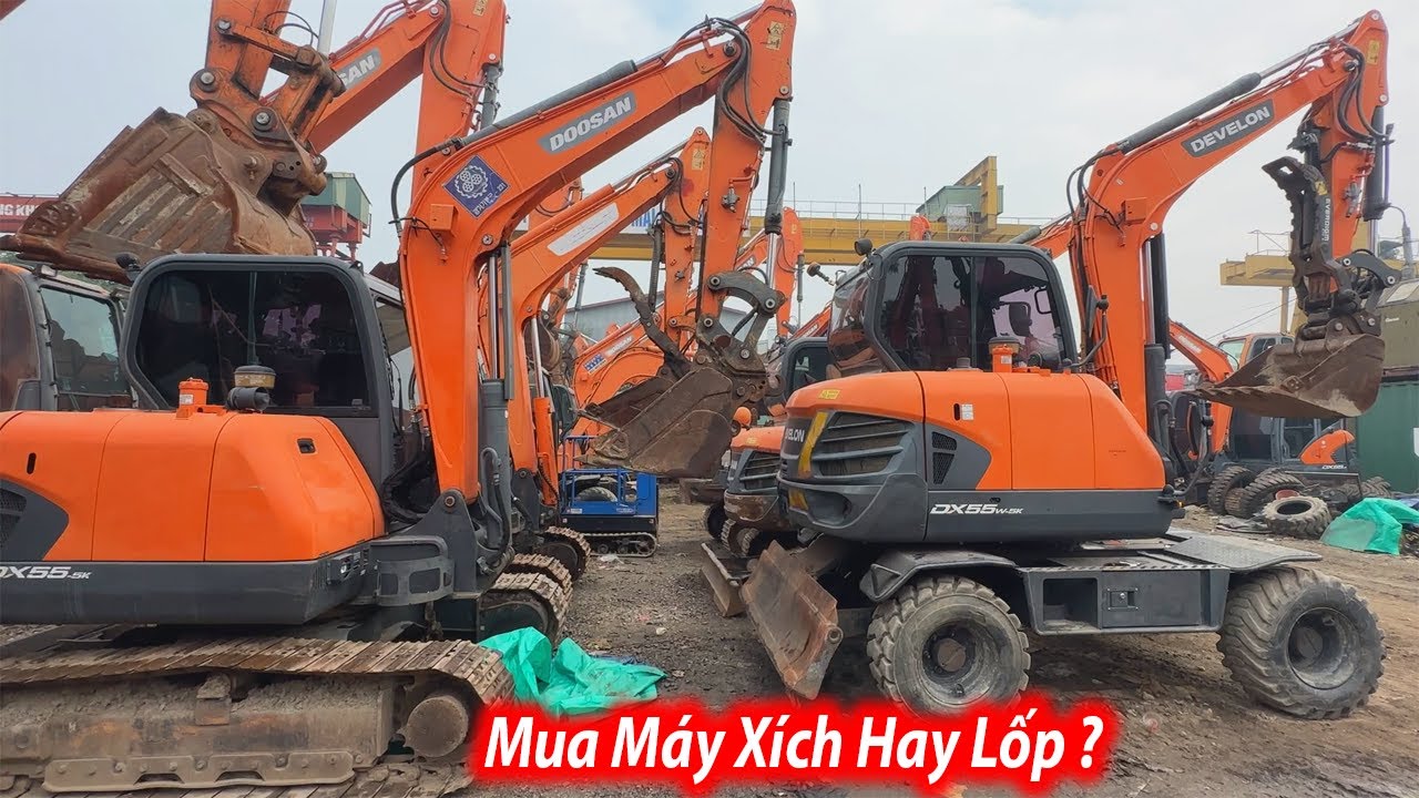 TOP Máy Xúc Nên Mua Thời Điểm Này - Xích Hay Lốp ?