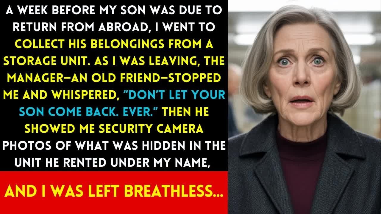 “DON’T LET YOUR SON COME BACK  EVER ” THE STORAGE MANAGER SAID AFTER SHOWING ME WHAT HE KEPT THE