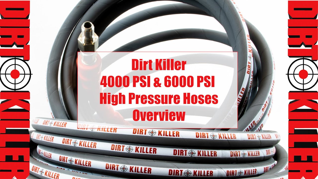 Dirt Killer pressure washer hose | 4000 PSI 6000 PSI | Overview
