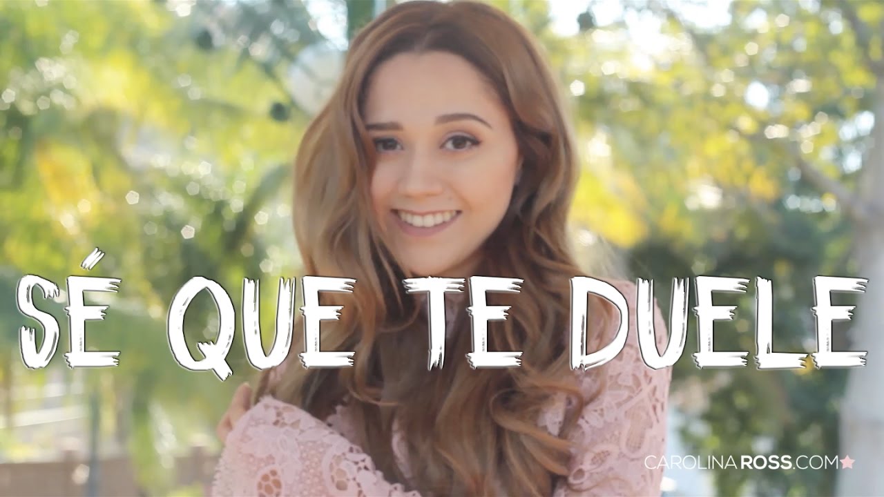 Sé que te duele - Alejandro Fernández ft. Morat (Carolina Ross cover)