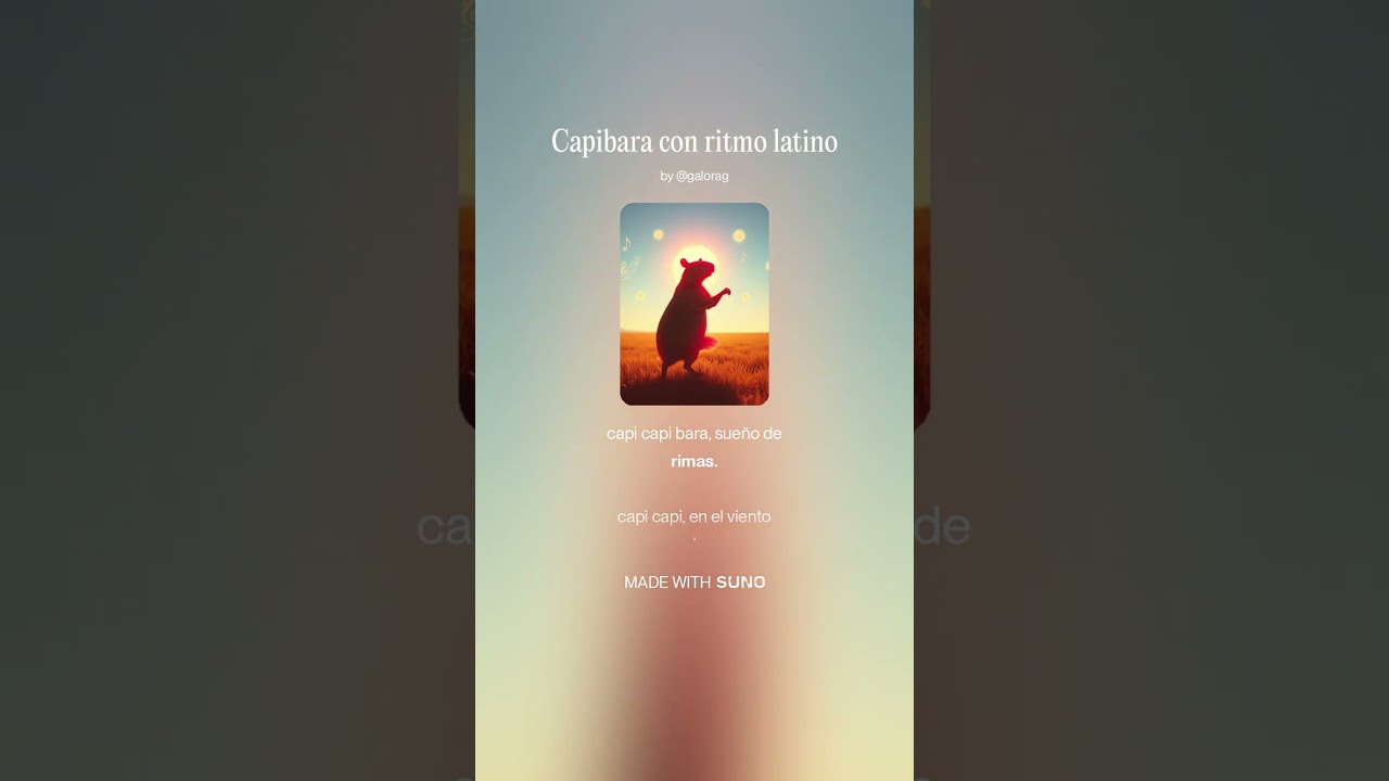 Capibara con Ritmo Latino