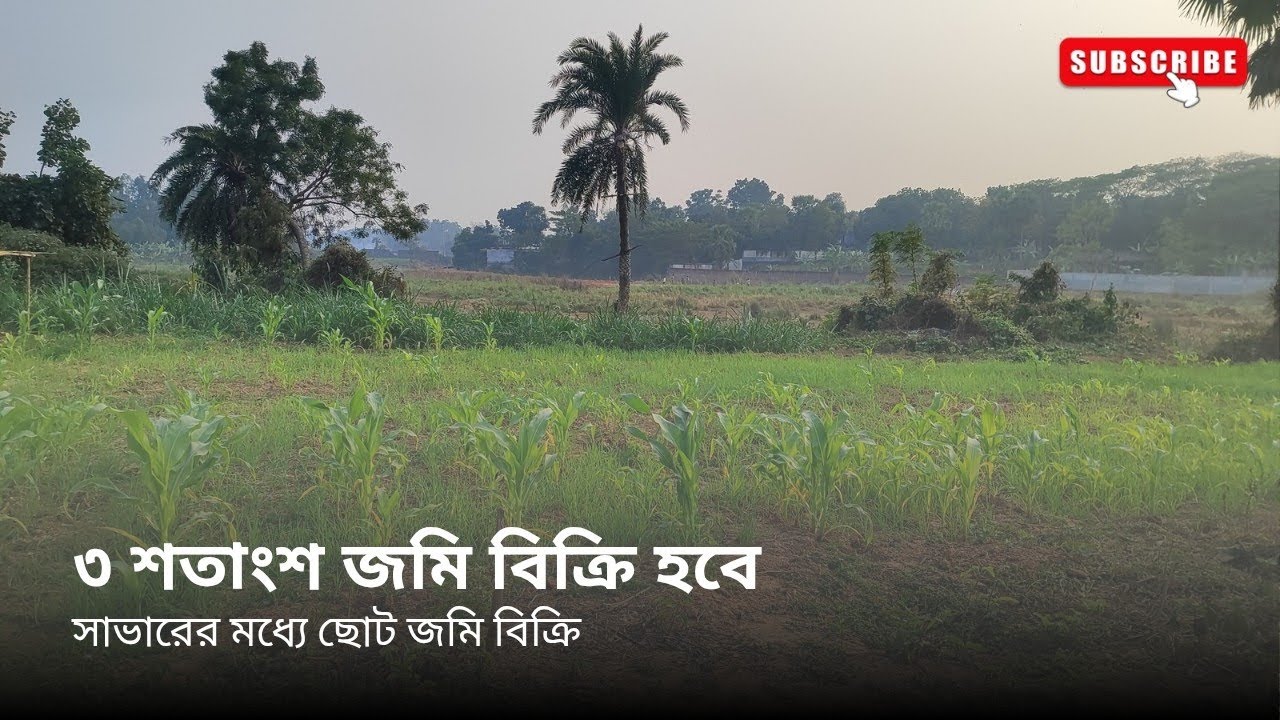 Land for sell. ৩ শতাংশ জমি বিক্রি হবে, কমলাপুর, বিরুলিয়া,সাভার-ঢাকা ১২১৬