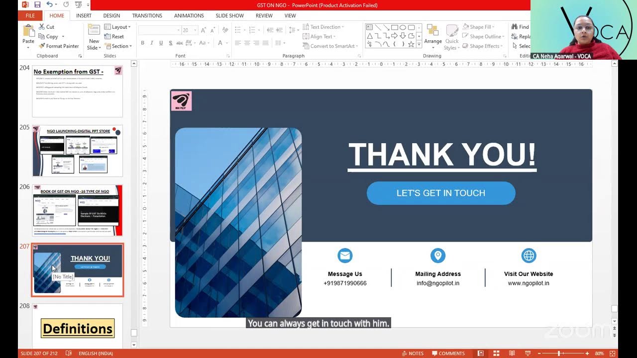 Webinar on GST for NGOs
