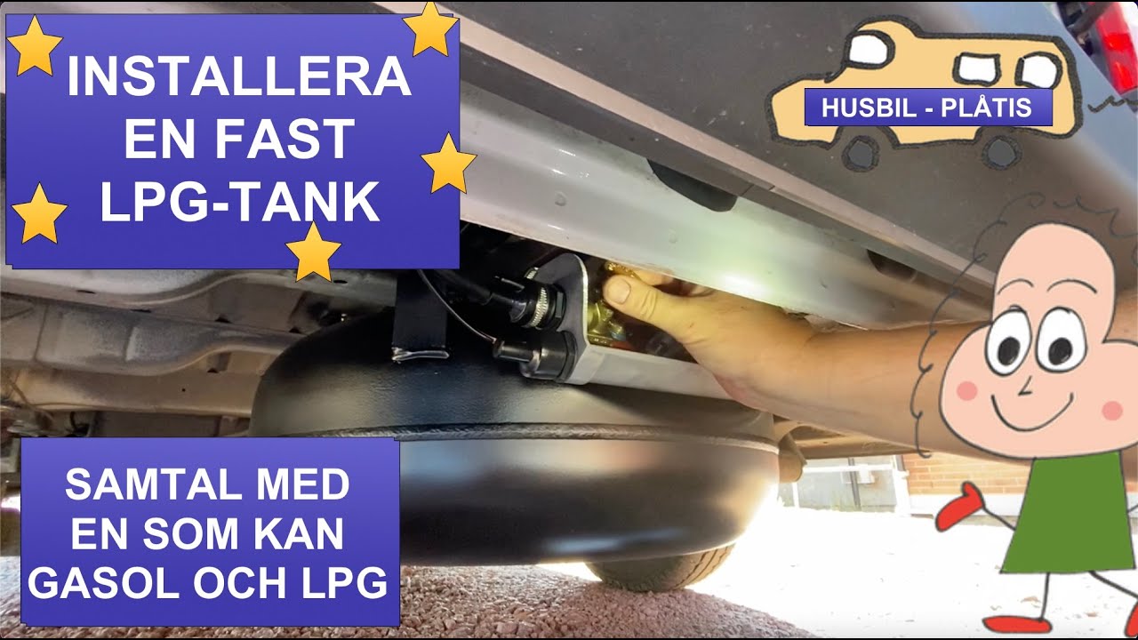 40. Fast LPG-tank under husbilen - gasoltank