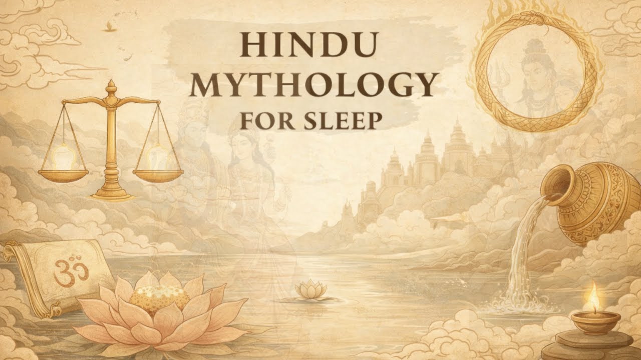 Hindu Mythology — Cosmic Creation & Return | Fall to Sleep | A Calm Ancient Bedtime Story