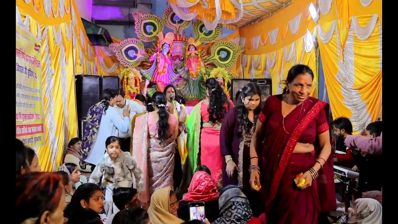करके इशारों बुलाए गई रे बरसाने की छोरी राधा गोरी गोरी विशाल श्याम दीवाना जी जागरण पार्टी9152717641☎️