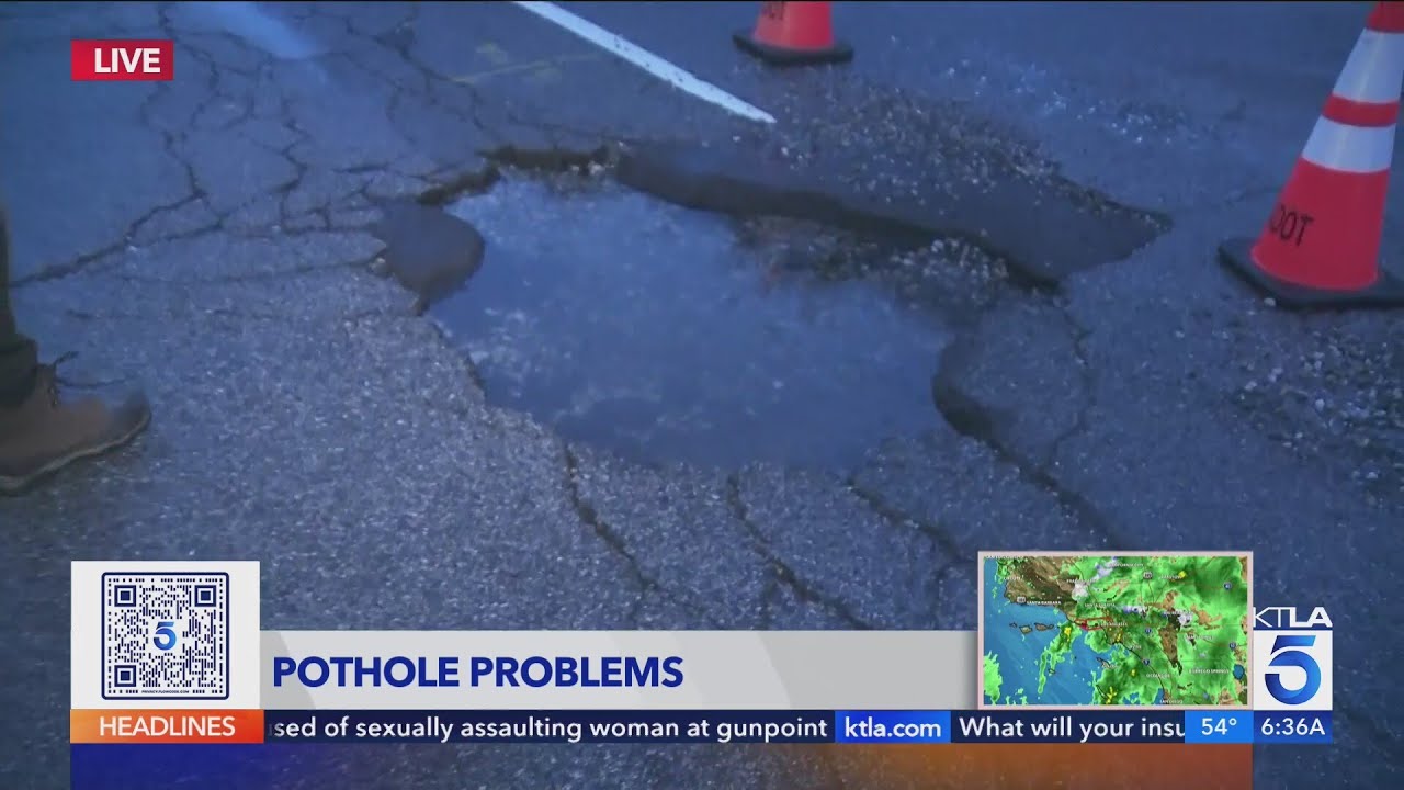 Massive potholes damaging vehicles across Southern California