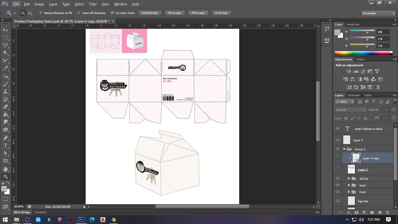 VGD UC 3 Product Packaging Design  using Photoshop