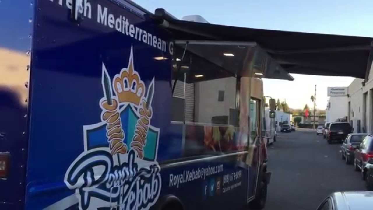 Royal Kebab Mediterranean Grill Truck by LA Stainless Kings Custom Food Truck Manufacturer
