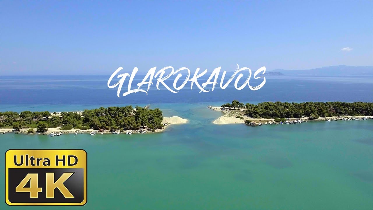 Παραλία Γλαρόκαβου, Πευκοχώρι - Glarokavos beach, Pefkochori | 4K Drone Footage