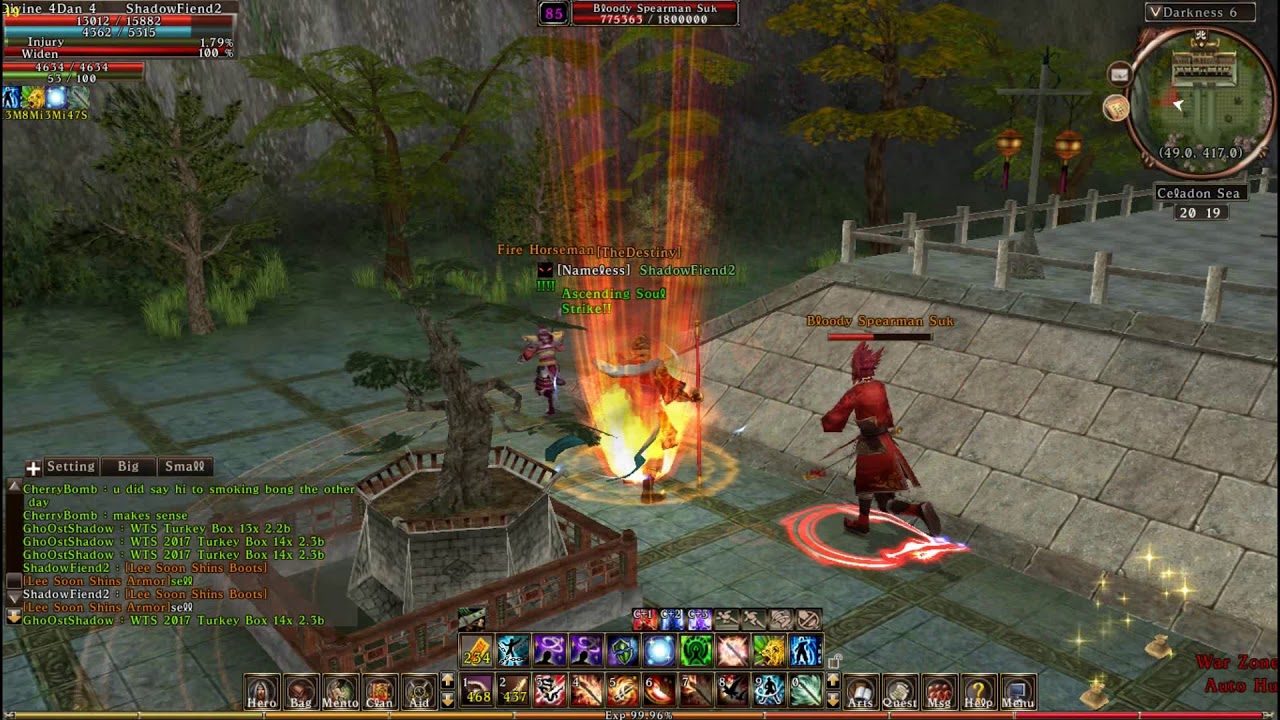 Hero Online Plus - ShadowFiend vs Bloody Spearman Suk Boss #heroplus