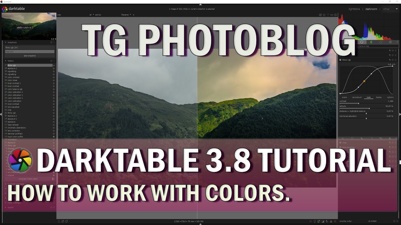 Darktable Tutorial - Thorough Guide on How to create color contrast