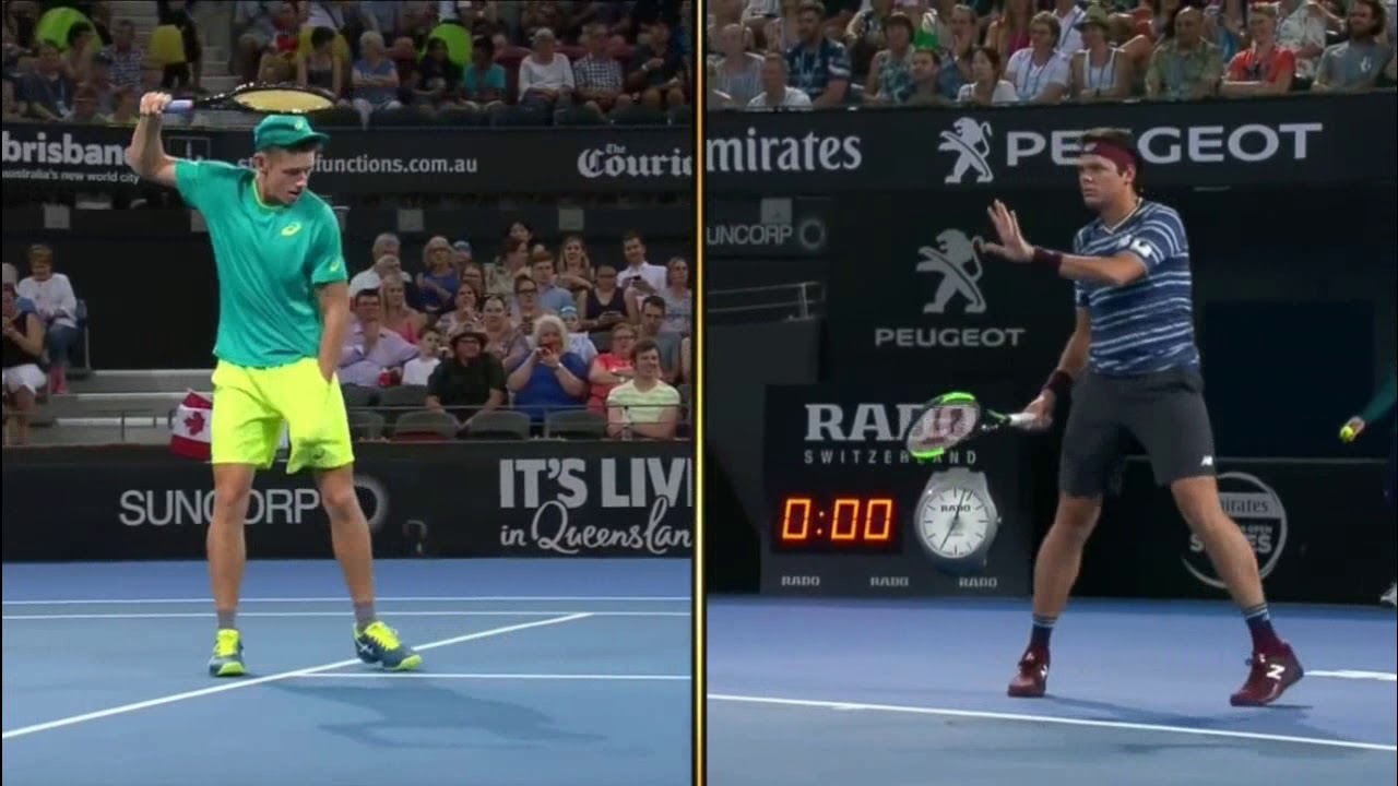 ATP250 Brisbane 2.forduló – Alex De Minaur (AUS) V Milos Raonic (CAN)