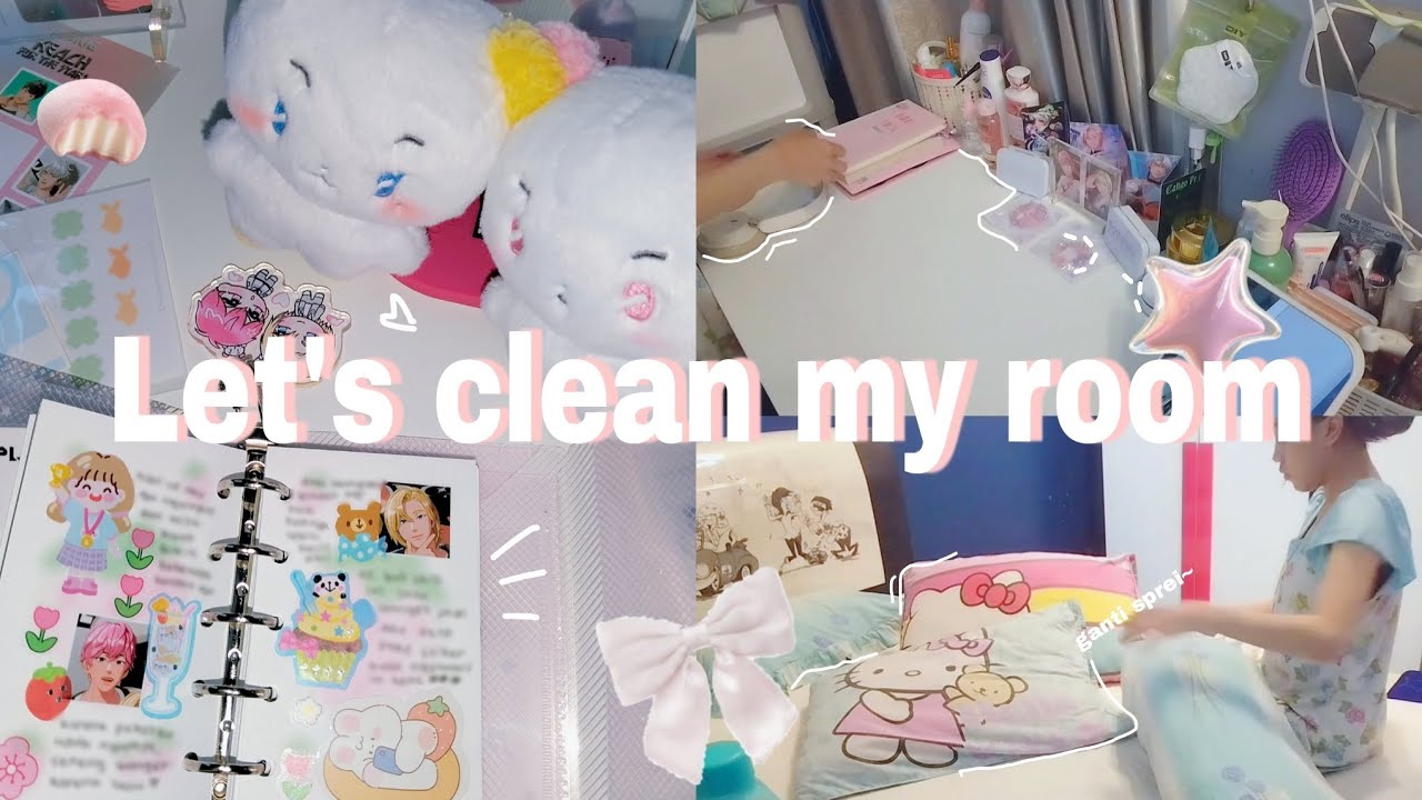 Clean With Me ☁️ desk, bed, etc 🫧💆🏻