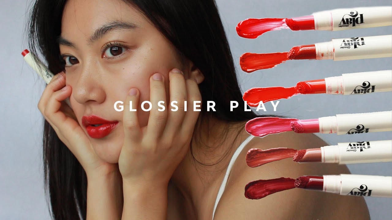 Glossier Play Vinylic Lip Swatches | Haley Kim