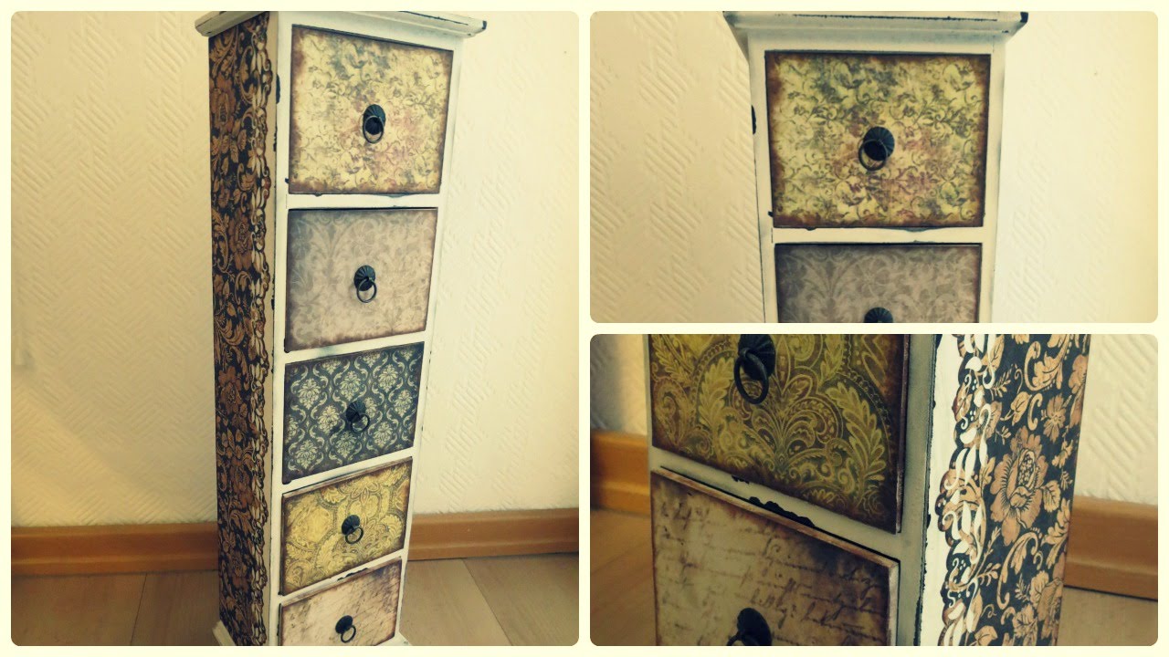 Möbel umgestalten * Vintage * Holzschränkchen