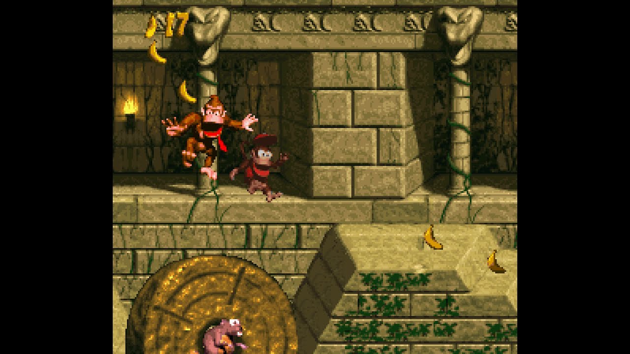 Donkey Kong Country SNES 2 player simultaneous co-op proof of concept 60fps