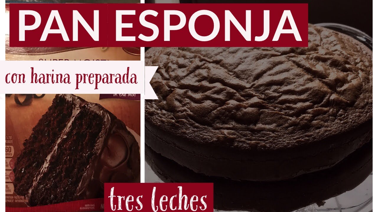 PAN ESPONJA CON MEZCLA DE CAJA (MODIFICADA)