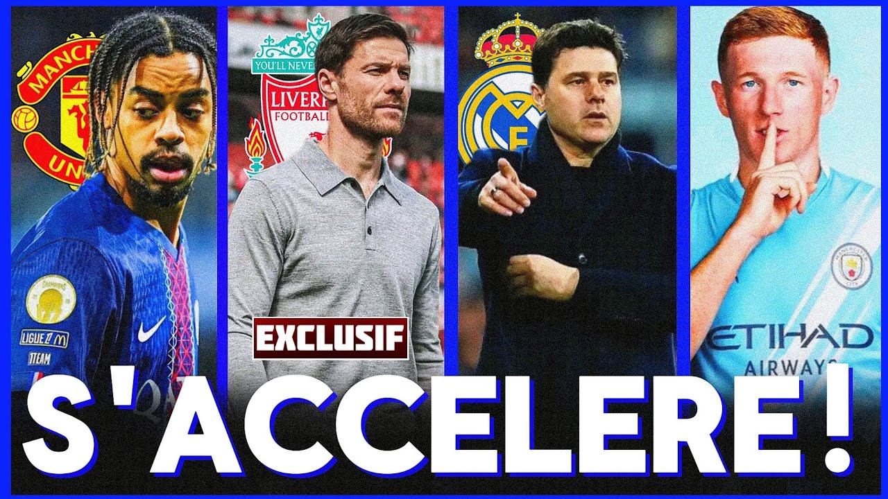 🚨MERCATO : Xabi Alonso Signe À Liverpool ! , Barcola À United ? Real Madrid Veut Mauricio Ponchetino