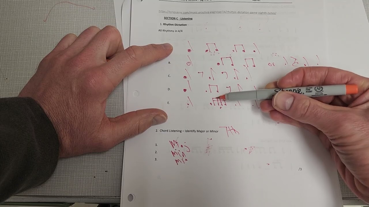 Grade 10 Guitar - Theory Review Corrections - 2026