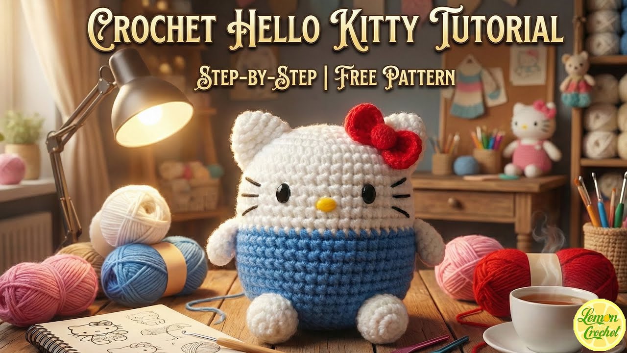 🐱Make Your Own Hello Kitty Amigurumi: Complete Guide 🐱  🧶 💕