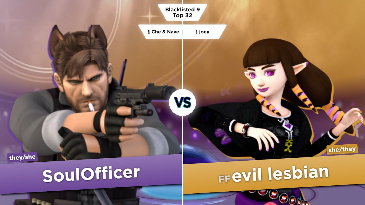 Blacklisted 9 Top 32 - SoulOfficer (Snake) vs evil lesbian (Zelda)