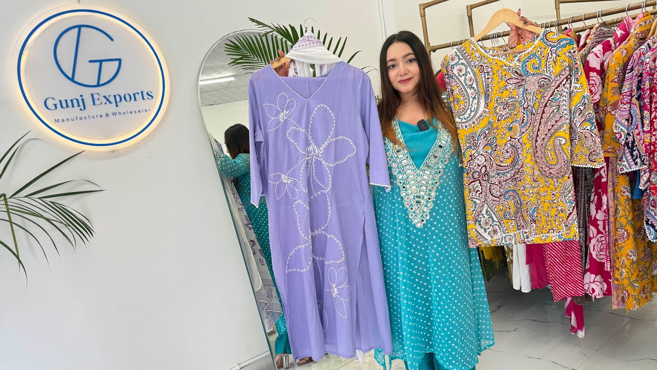 factory Jaipur Gunj Export Kurti Different style new Trending Patterns 