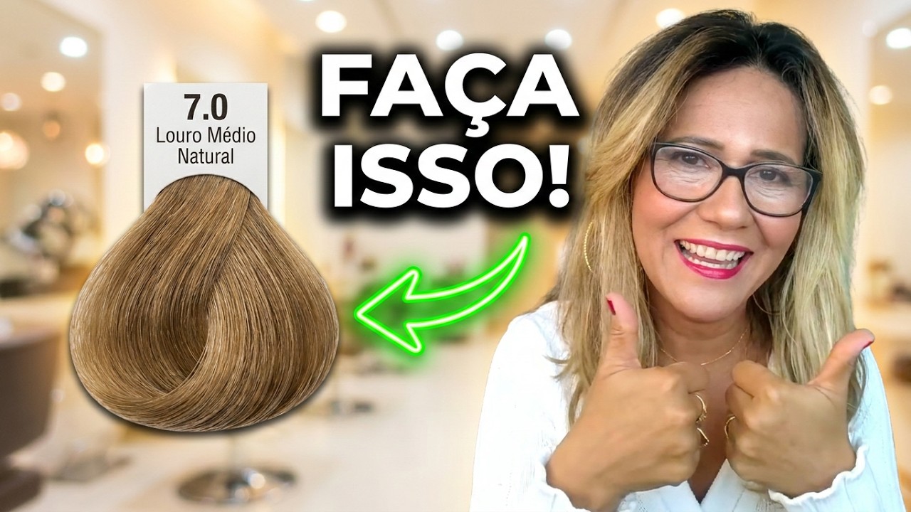 ❤️MISTURAS LOIRO MÉDIO NATURAL 7.0 E COMO COBRIR CABELO BRANCO! #HairTutorial