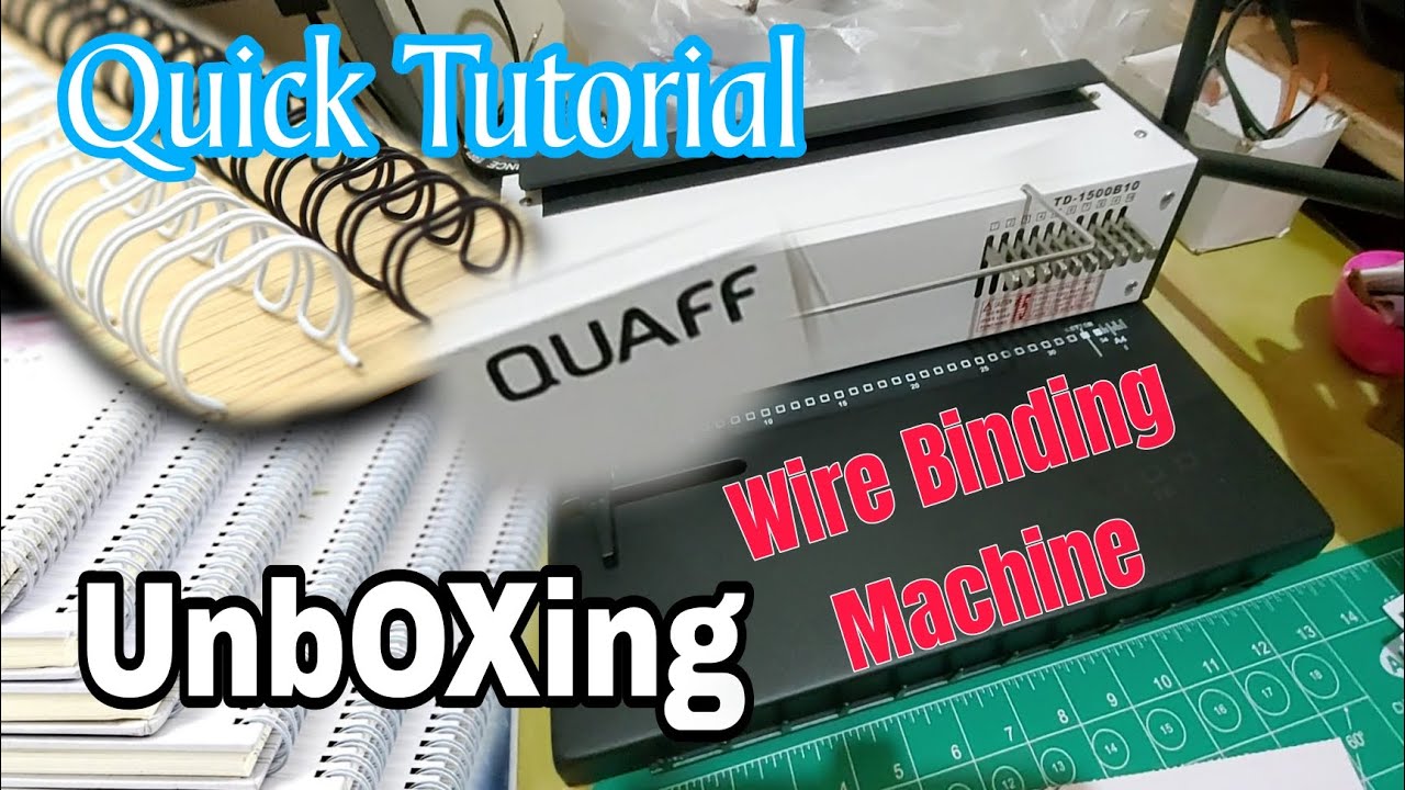 Unboxing  quaff wire binding machine | small business vlog