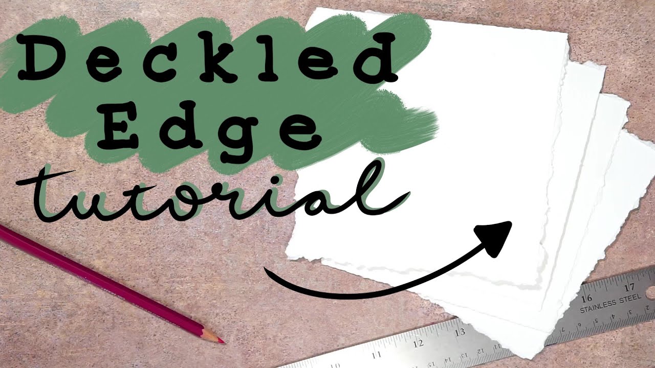 DIY deckled edge 🌿 How I tear my paper for decorative edges