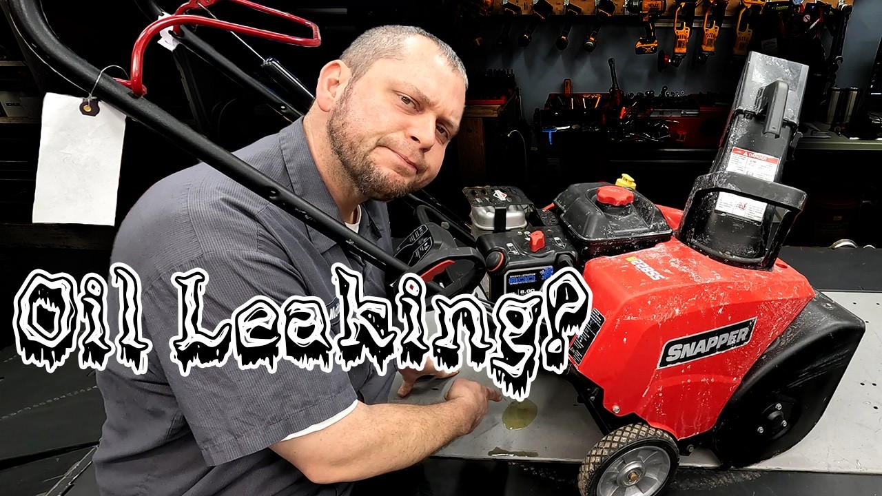 Snowblower Leaking Oil? Briggs & Stratton Crankcase Gasket & PTO Seal Fix With UV Dye Test