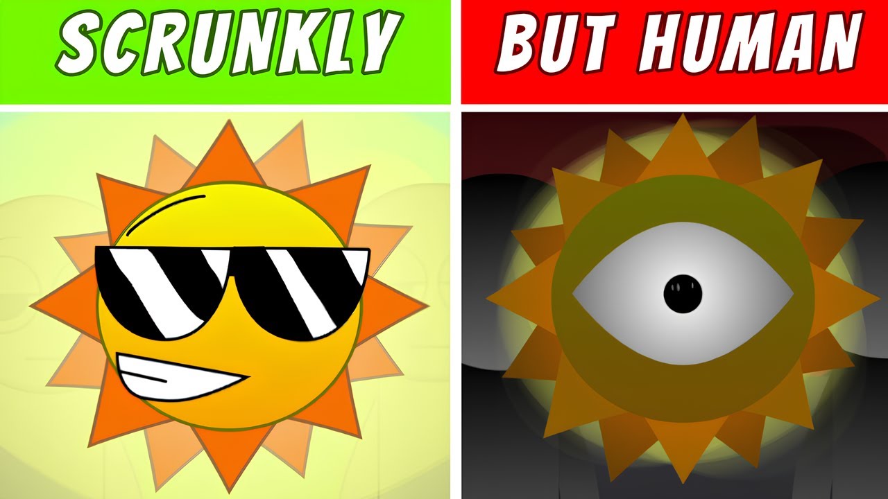 Incredibox: Sprunki Scrunkly But Human | Normal And Horror Version!! (New Mod)