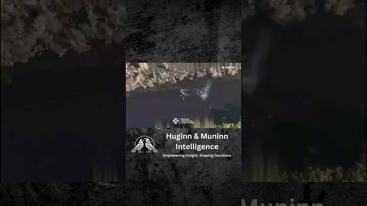 Ukrainian FPV drone strikes Russian boat in the Dnipro delta area.