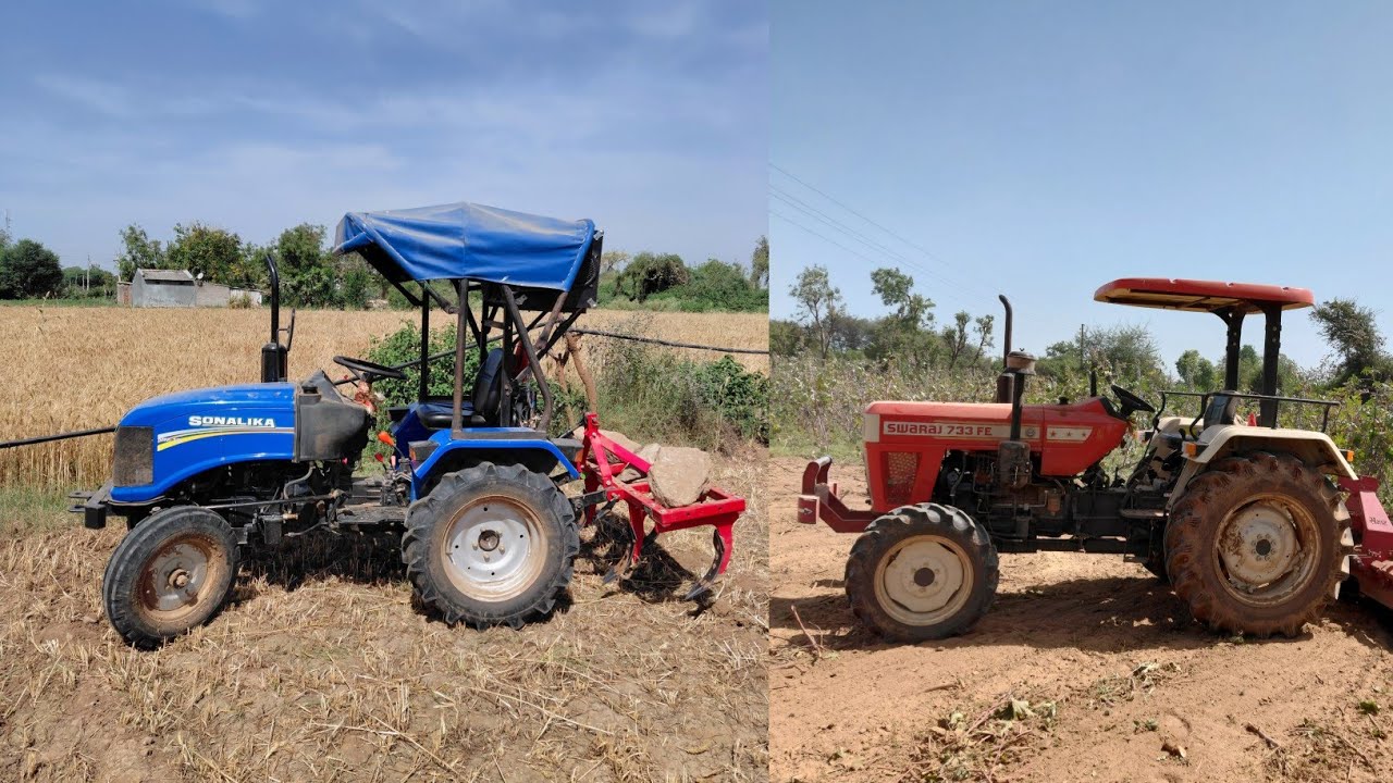આજે બે ટ્રેક્ટર લઈને ખેડવા ગયા//ટ્રેક્ટર//Farming #farmingvlog #tractor #kheti #vlog 
