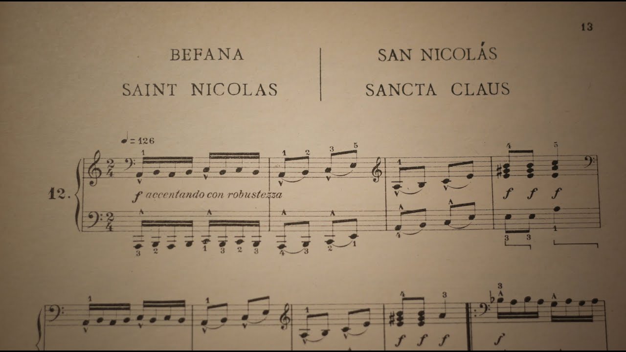 SCHUMANN Álbum  para la juventud Op. 68  - 12. Knecht Ruprecht San Nicolás - Efraín García, piano