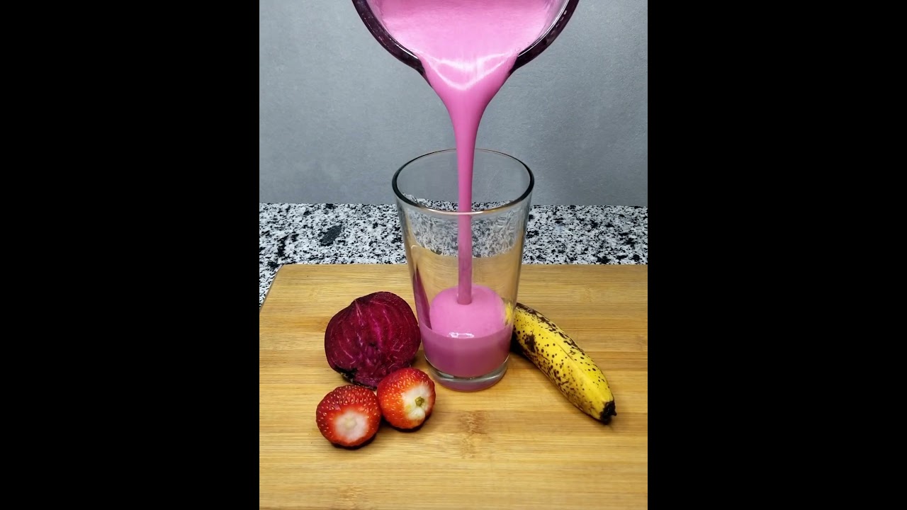 Mezcla remolacha y banana, #batidosaludable #batidonutricional.