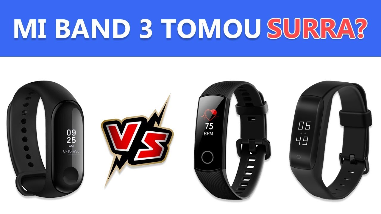 Qual melhor: Mi Band 3 - Huawei Honor 4 - Lenovo Hw01 Plus
