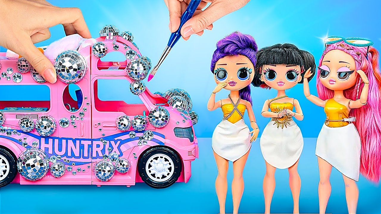 K-Pop Demon Hunters Style Doll DIYs! 10 Crafts for Dolls Vacation Routine