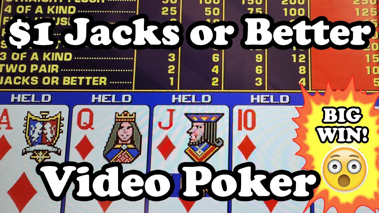 $1 Jacks or Better Video Poker Going for a Big Win - $5 per Hand JoB Casino Play