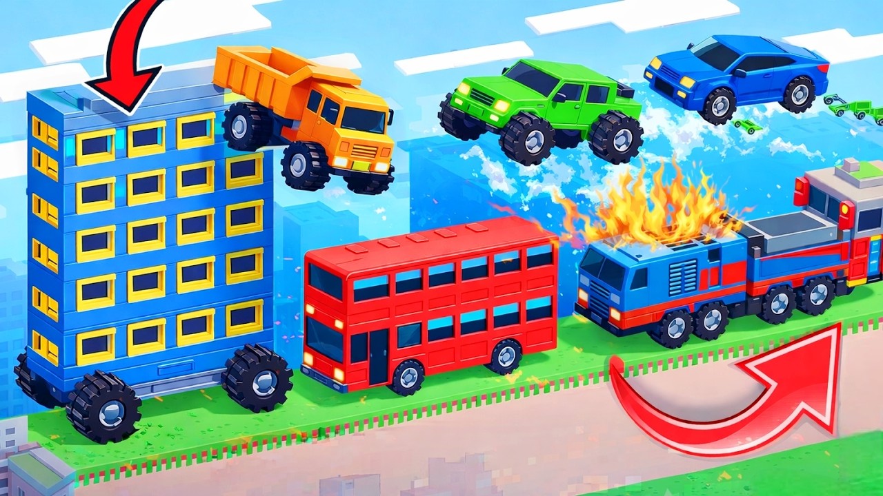 Fancade.New Drive Mad.Big Train,Truck.All New Levels Gameplay Walkthrough, Android, Enjoy!!! EP-No10
