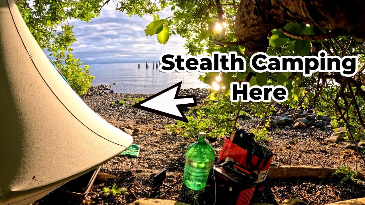 Stealth Camping On A Island In A Cacoon