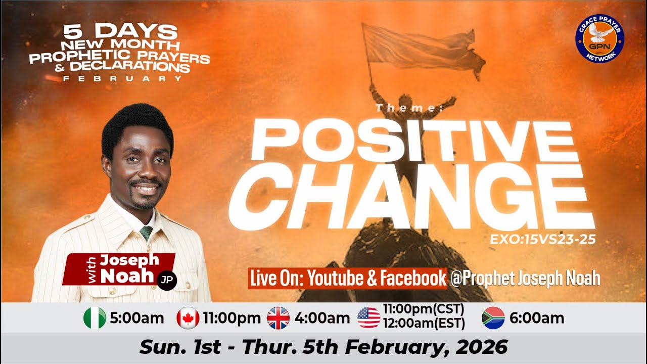 Day 3 -  February GPN 5 Days New Month Prophetic Prayers and Declarations With Prophet Joseph Noah