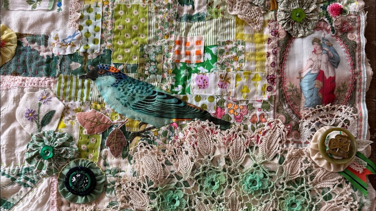 Make 15: Friendship Quilt and #roxysjournalofstitchery Vol 8 SLOW STITCH QUILT prompts 1-4 ​