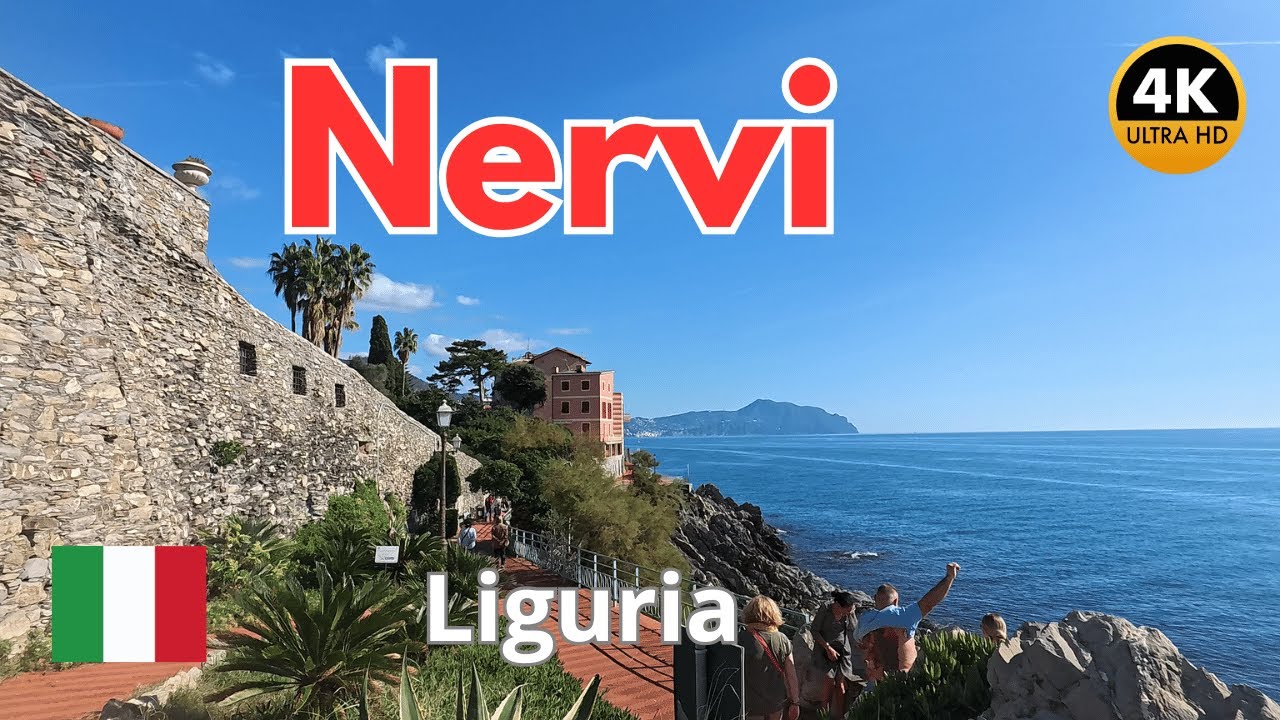 Nervi, Italy 🇮🇹 4K Walking Tour - October 2024