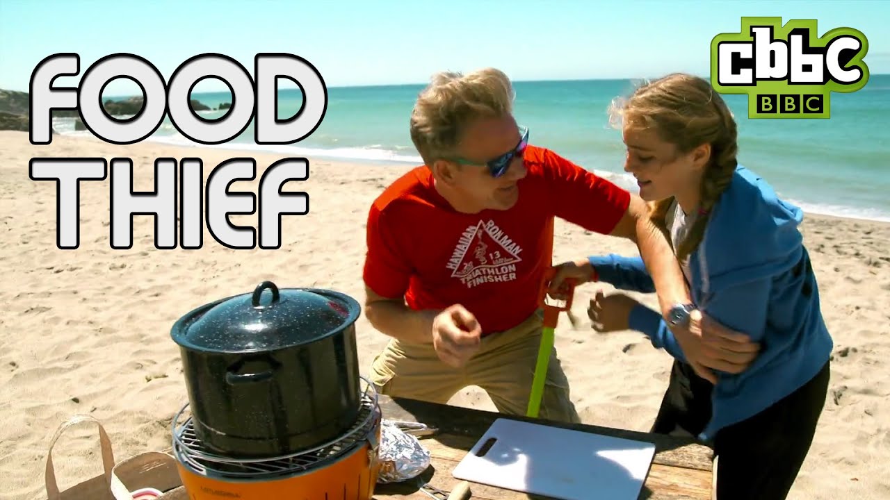 Gordon Ramsay steals Tilly's food - CBBC