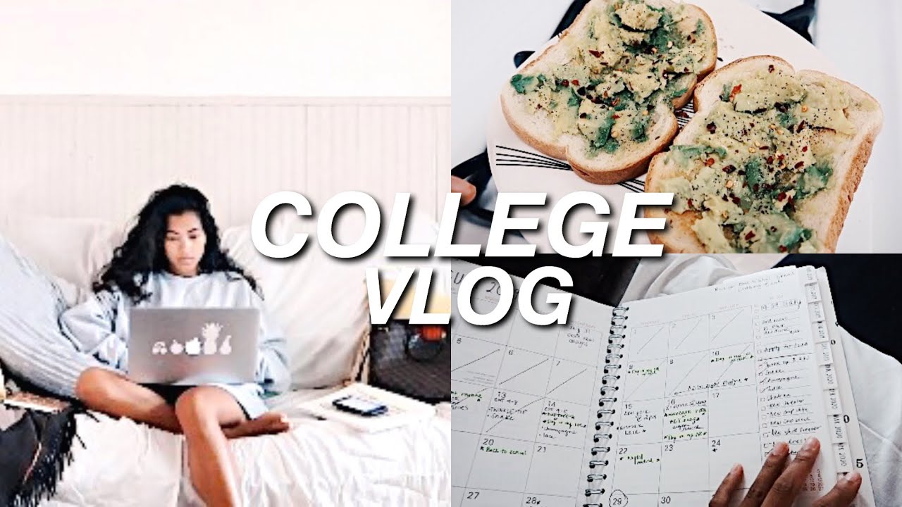 COLLEGE VLOG: first week of class, what I eat, & tips!